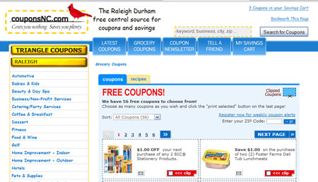 Coupons North Carolina